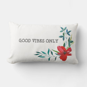 GOOD VIBES ONLY  LUMBAR CUSHION
