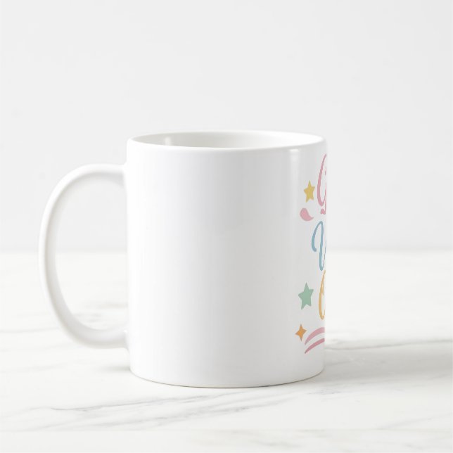 Good Vibes Only – Pastel Ceramic Mug (Left)