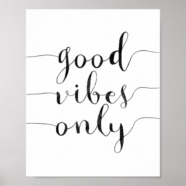 Good Vibes Only Poster (Front)