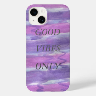 Good Vibes Only Purple iPhone Case