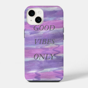 Good Vibes Only Purple iPhone Case