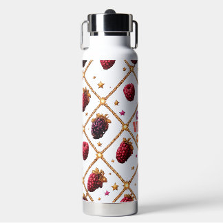 Good Vibes Only Raspberry & Blackberry Pattern Sta Water Bottle