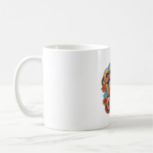 Good Vibes Only Retro 70s Style Positive Quote Des Coffee Mug