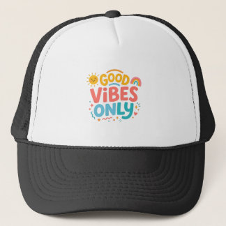 Good vibes only Retro Trucker Hat