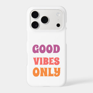 Good Vibes Only Retro Typography Phone Case