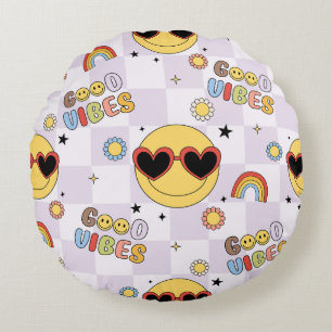Good Vibes Only Round Cushion