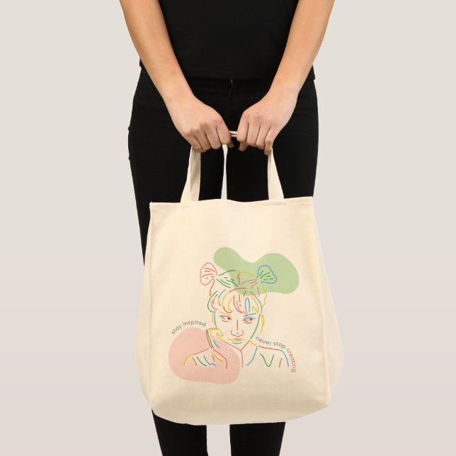 Good Vibes Only Tote Bag |Positive Quote Everyday  (Front (Product))