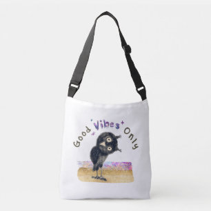 Good Vibes Only with Curious Owl Crossbody Bag
