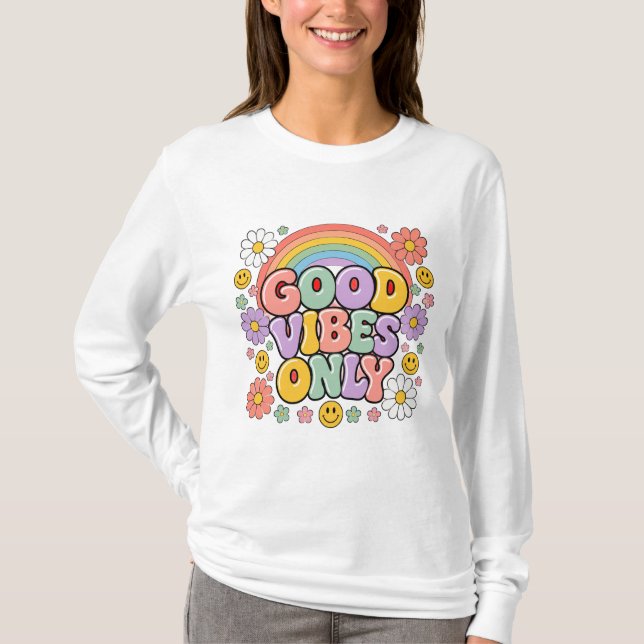 Good Vibes Only Women's Sweat Shirt (Front)