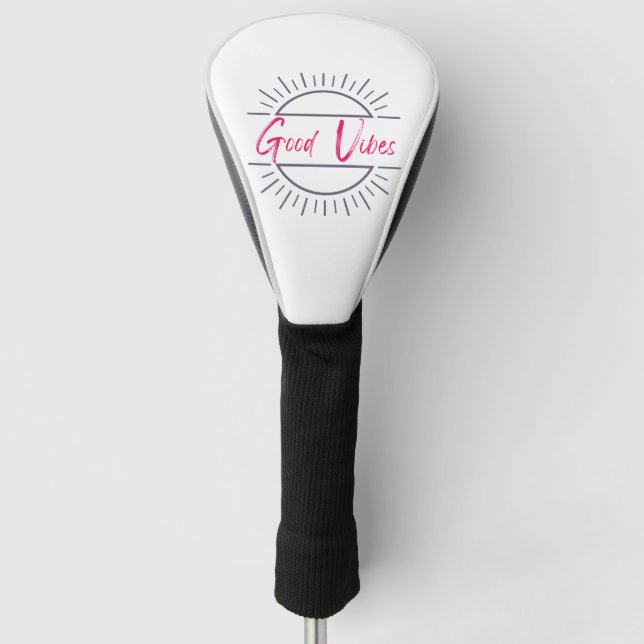Good Vibes Phone Case Golf Head Cover (Front)