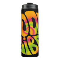 Good vibes quote. Tie dye psychedelic surreal font