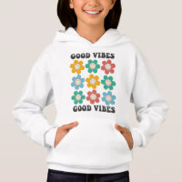 Good Vibes Retro Colourful Daisy Flowers