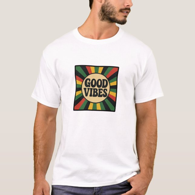 Good Vibes Retro Reggae Shirt (Front)