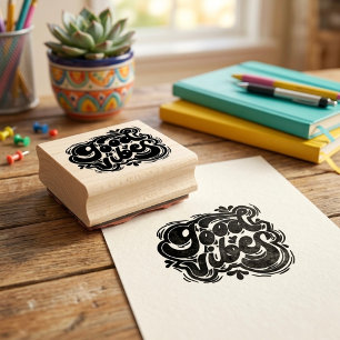 Good Vibes Rubber Stamp