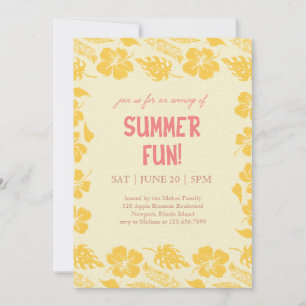Good Vibes & Sunshine Summer Party Invitation