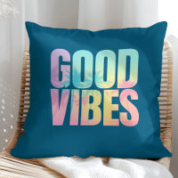 "Good Vibes" Vibrant Tropical Quote 