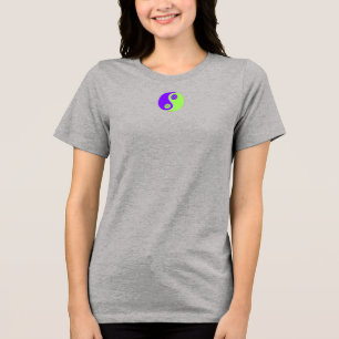 Good vibes womens T-shirt purple and green Tri-Blend Shirt