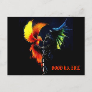 Good Vs. Evil - Products designed by Mystic Moon D Postcard