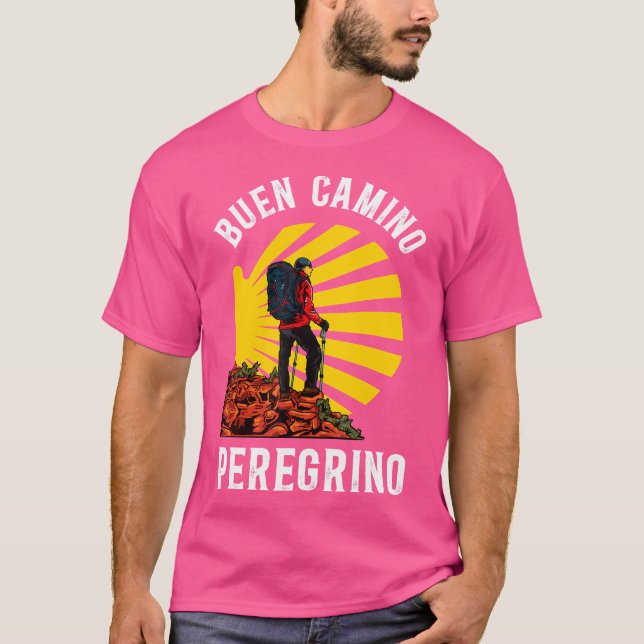 Good Way To Santiago De Compostela Hiking Route T-Shirt (Front)