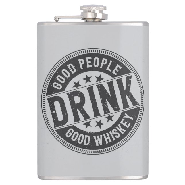 Good Whiskey Hip Flask (Front)
