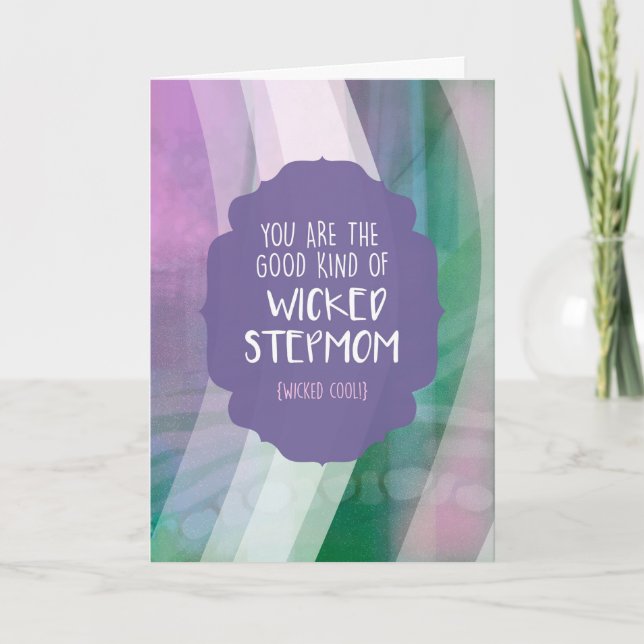 Good Wicked Step Mum Mother's Day Card (Front)