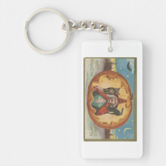 Good Wishes For Halloween Key Ring