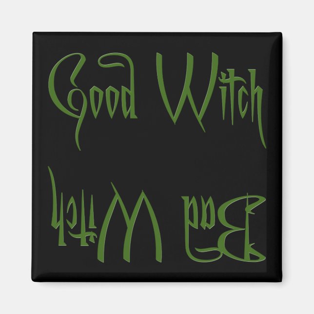 Good Witch/Bad Witch Magnet (Front)