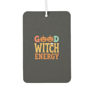 Good Witch Energy Halloween Pumpkin Design_1 Car Air Freshener