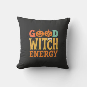 Good Witch Energy Halloween Pumpkin Design_1 Cushion