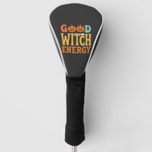 Good Witch Energy Halloween Pumpkin Design_1 Golf Head Cover