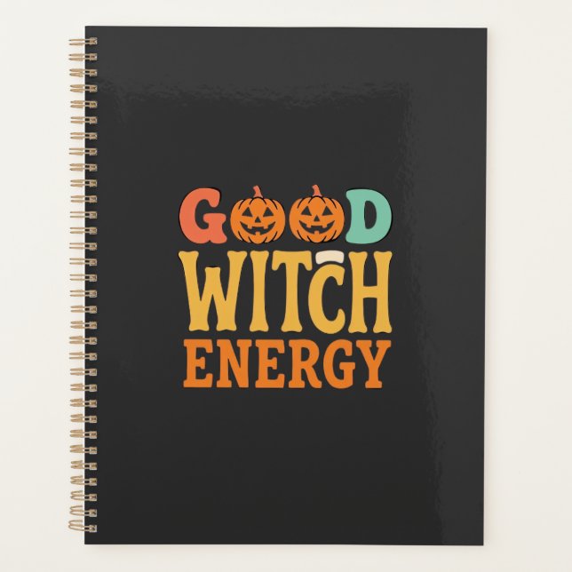 Good Witch Energy Halloween Pumpkin Design_1 Planner (Front)