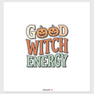 Good Witch Energy Vintage Halloween Vector Design_