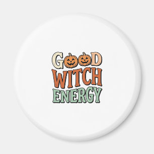 Good Witch Energy Vintage Halloween Vector Design_ Magnet