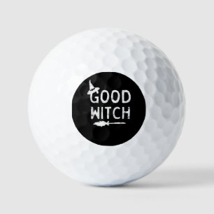 Good Witch Halloween Graphic October Golf Balls