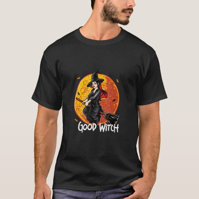 Good Witch  Halloween Witch Enthusiast Witchery T-Shirt (Front)