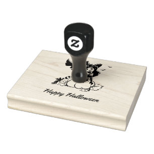 Good Witch Happy Halloween Rubber Stamp