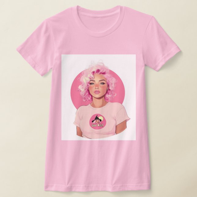 Good Witch! Tee (Pink) (Laydown)