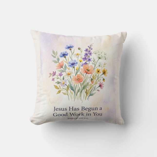 Good Work In You  Cushion (Front)