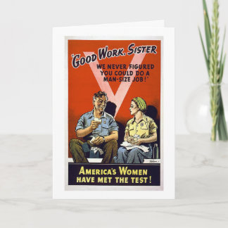 Good Work Sister Card