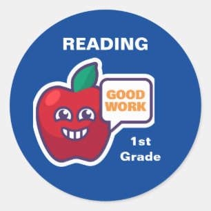 Good Work! Student Reading Award Sticker Customise