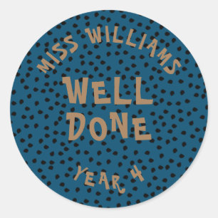 Good Work Teacher Encouragement Star Sticker