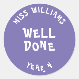 Good Work Teacher Encouragement  Star Sticker