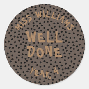 Good Work Teacher Encouragement  Star Sticker