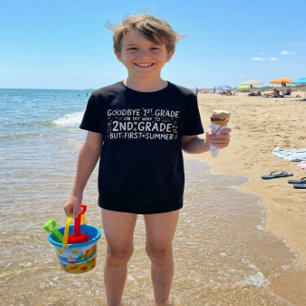 Goodbye 1st Grade Hello 2nd Grade First Summer Tri-Blend Shirt