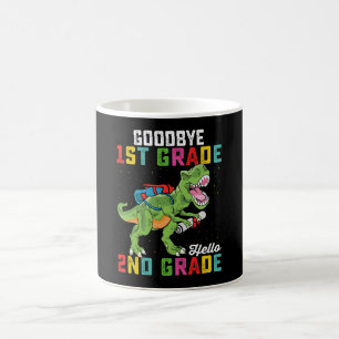 Goodbye 1st Grade Hello 2nd Grade T Rex Dinosaur Coffee Mug