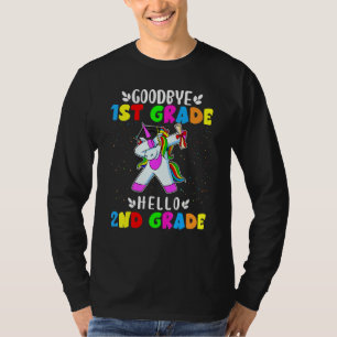 Goodbye 1st Grade Hello 2nd Grade Unicorn Girl T-Shirt