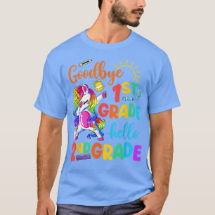 Goodbye 1st Grade Hello 2nd Grade Unicorn Girls 20 T-Shirt