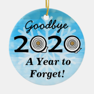 Goodbye 2020 A Year to Forget Toilet Paper Ceramic Tree Decoration