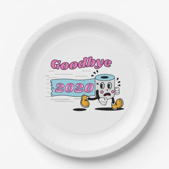 Goodbye 2020 - It’s finally over Paper Plate (Front)