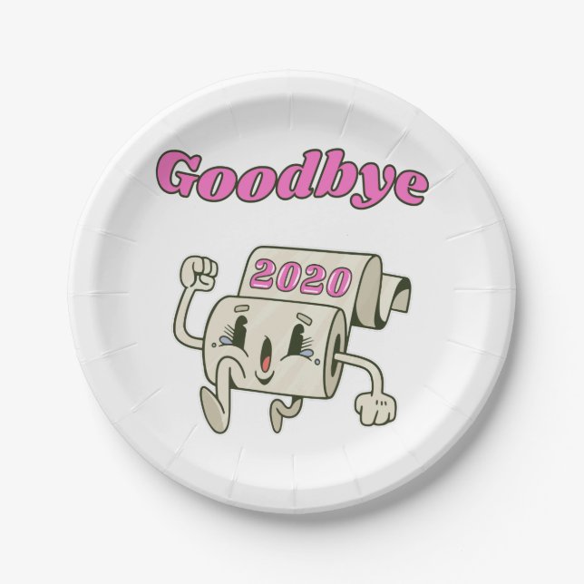 Goodbye 2020 - It’s finally over Paper Plate (Front)